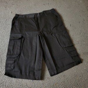KingSize Cargo Shorts Big Tall Mens Size 38 Black Cotton Chino Khaki